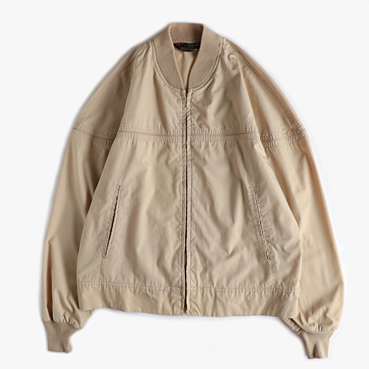 70s sears ”solid-color” ジップアップ ダービー ジャケット 古着 used