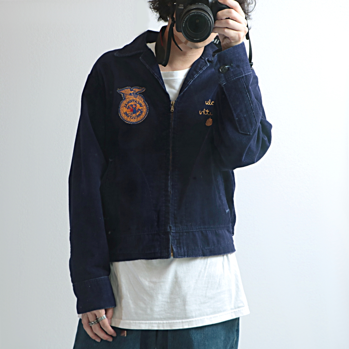 70s FFA コーデュロイ ファーマーズ ジャケット 古着 used Size42