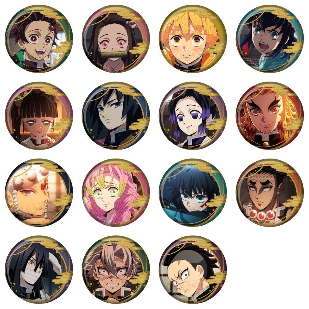 鬼滅の刃 箔押し缶バッジ Vol.2 【再販】【2026年4月発売】