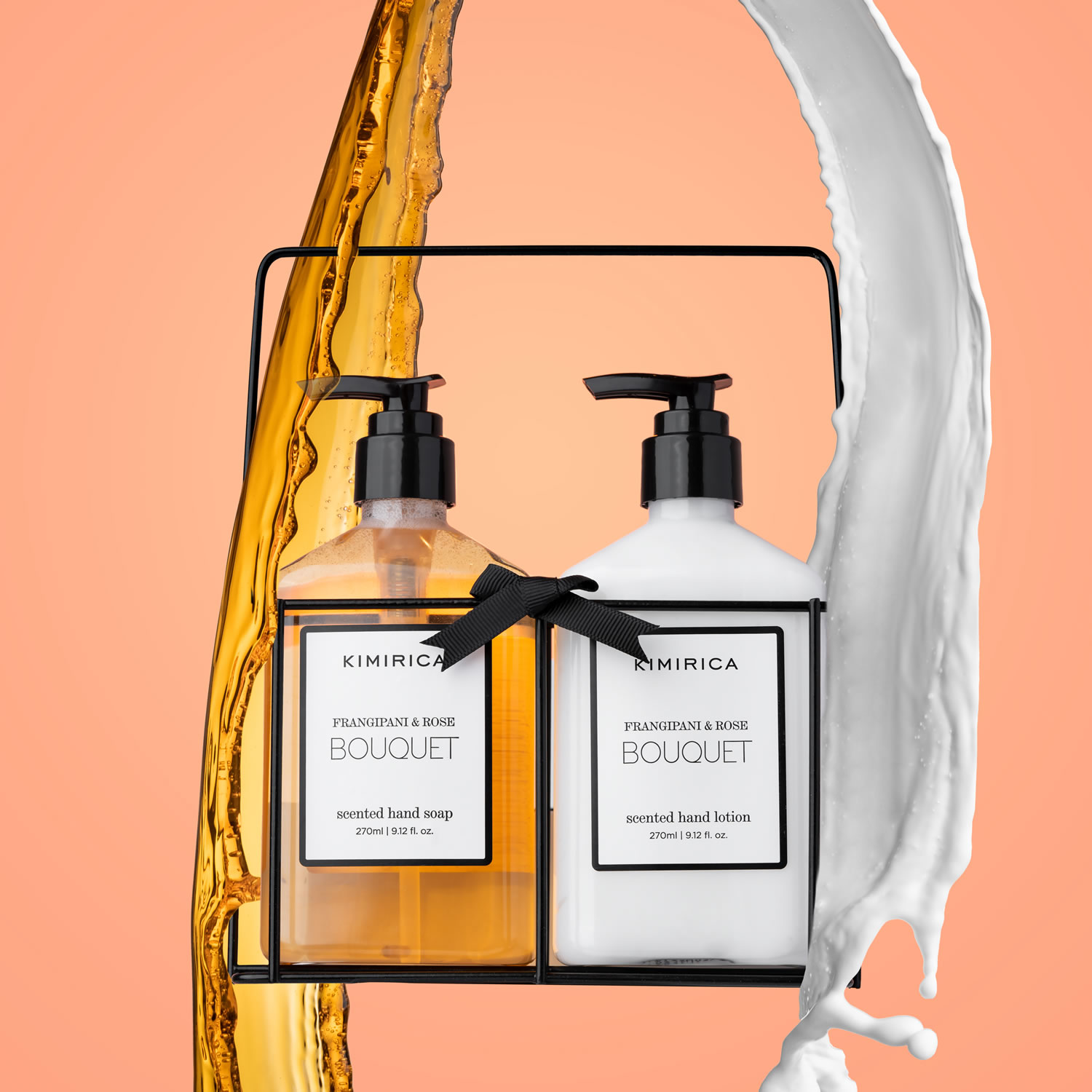 ギフト用コスメ ブーケ ハンドウォッシュ & ハンドローション キャディ