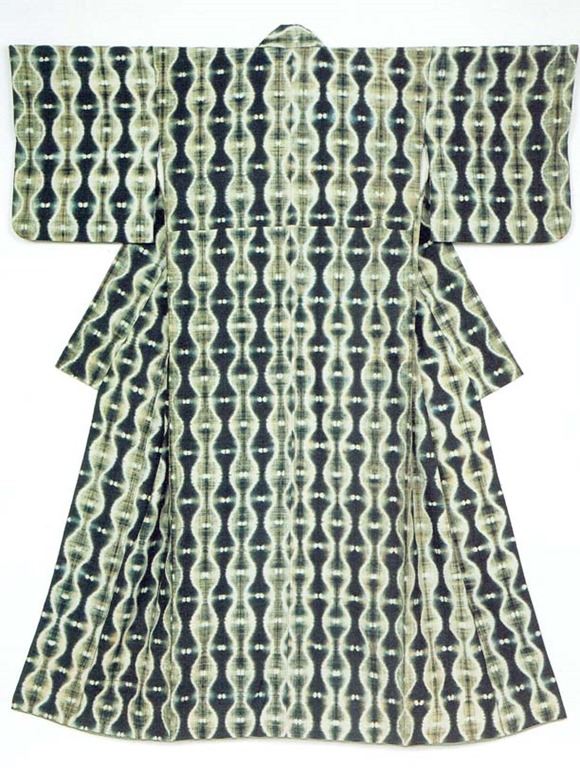 片野元彦の藍染め絞り – きものを着たい！