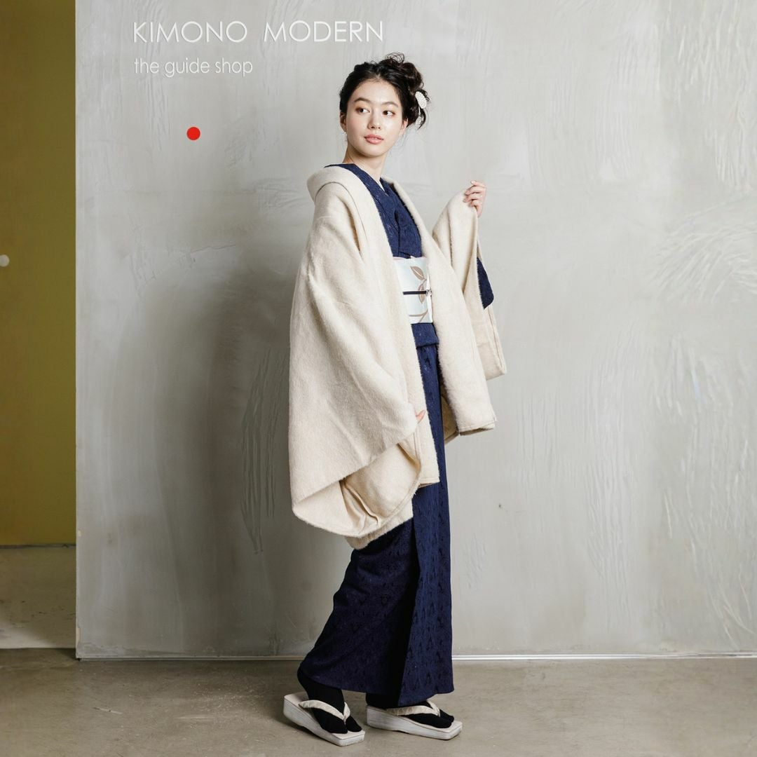 着物コート＞七緒掲載―Aラインドレープコート-アルパカ（5色） | 着物