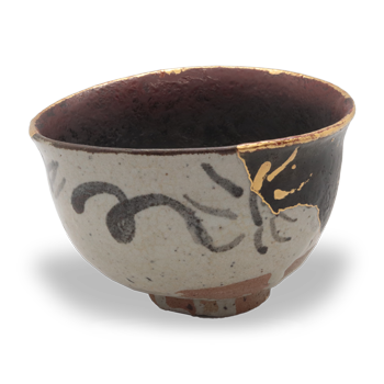 初期伊万里 草紋 碗形 茶碗 swc04