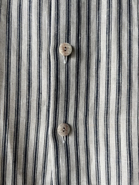 atelier naruse アトリエナルセ / リネンバンドカラーシャツ（ダブル