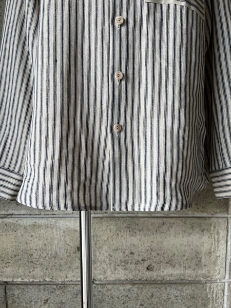 atelier naruse アトリエナルセ / リネンバンドカラーシャツ（ダブル