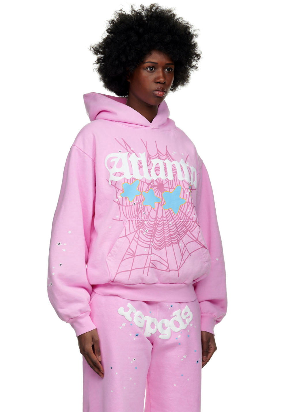 PINK ATLANTA HOODIE | SP5DER | KING SPIDER