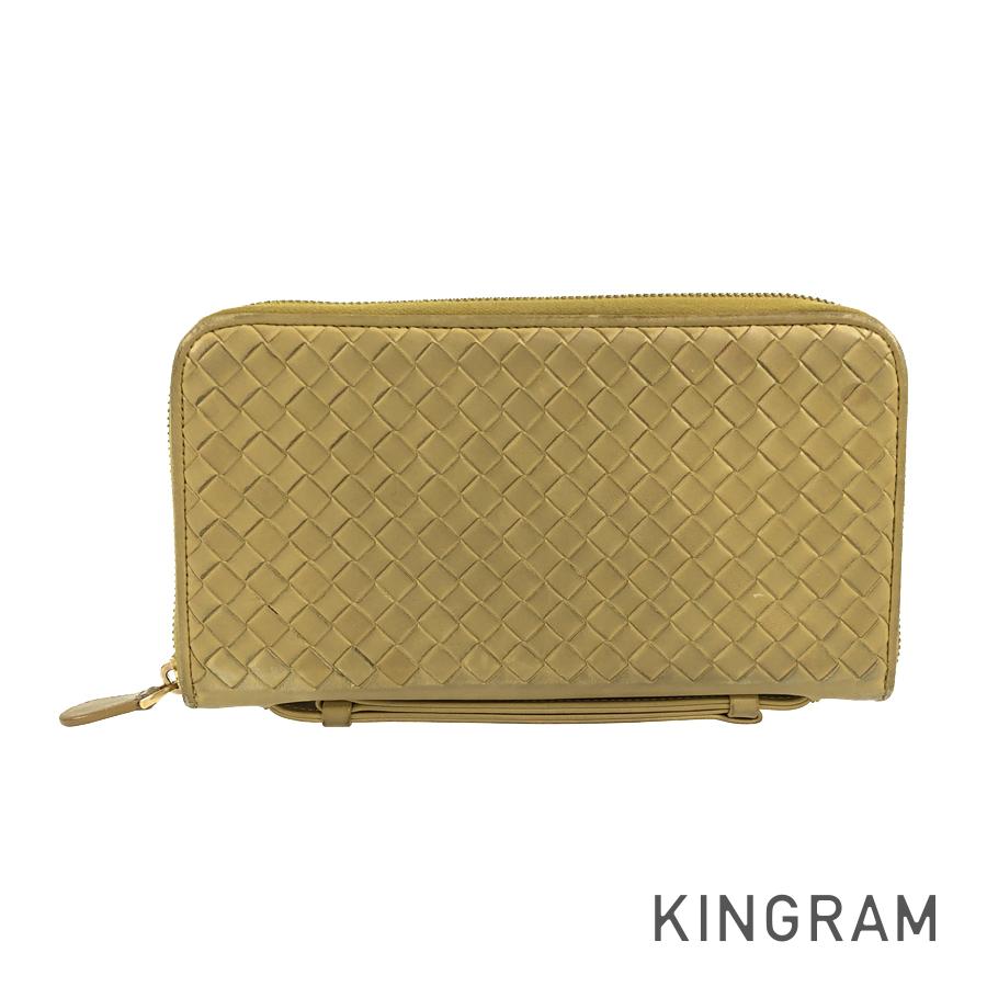 ボッテガヴェネタ イントレチャート 長財布 ラウンドファスナー