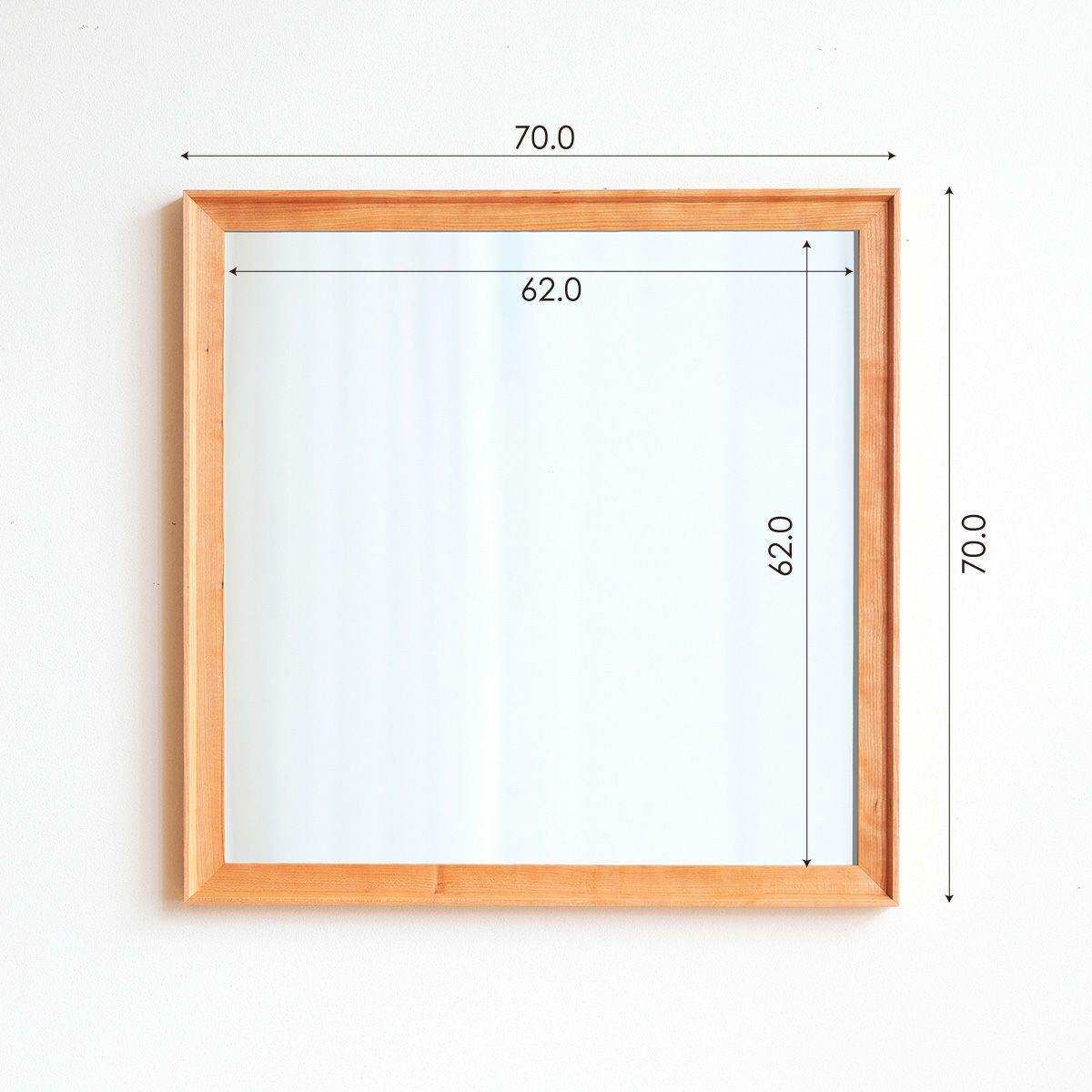 MIRROR | VALLE 70×70cm (ミラー) | DENTO STORE | 額縁・家具ブランド