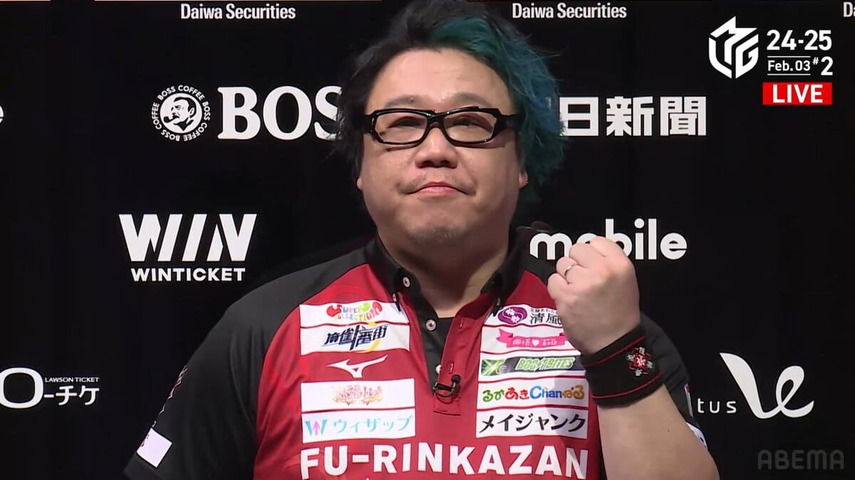 松ヶ瀬隆弥、気合の一戦を6000オールで制す！！【Mリーグ2024-25