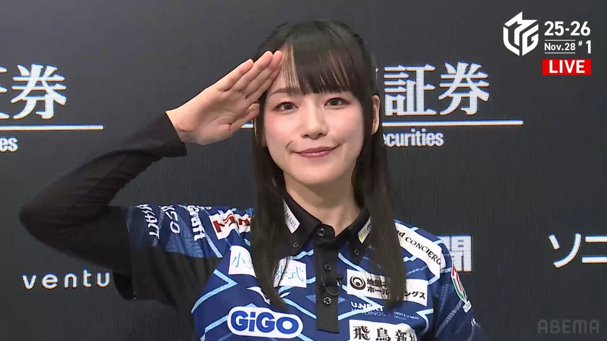 瑞原明奈、南場一気の逆転勝利！！ ひさびさの勝利で個人4勝目！！【M