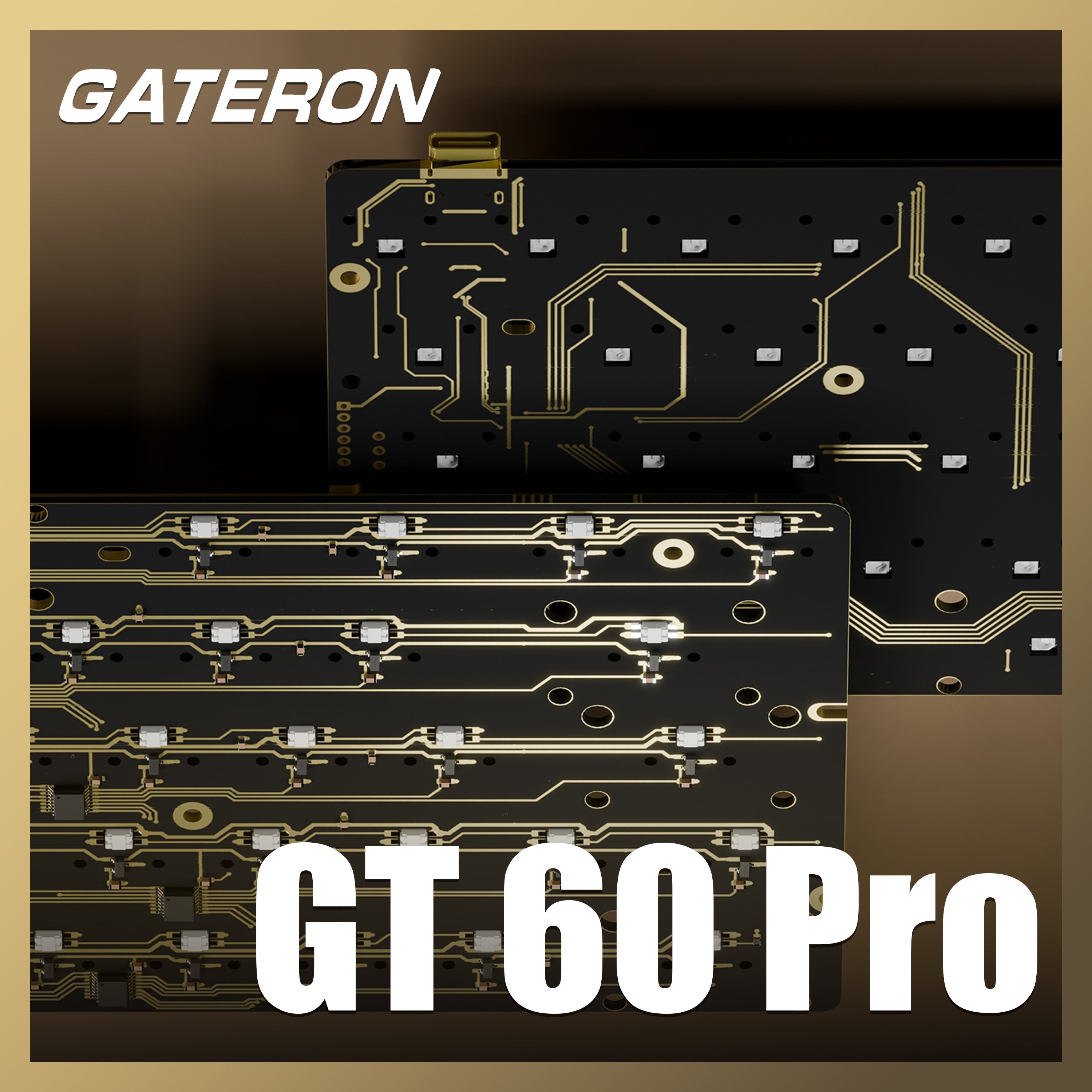 GATERON GT60 PRO Magnetic Keyboard PCBA【スタビ＆フォーム組み立て