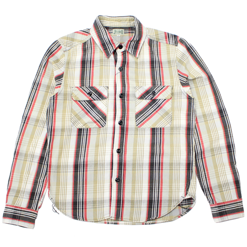 JELADO(ジェラード)ネルシャツ(ユニオンワーカーシャツ)ショート丈