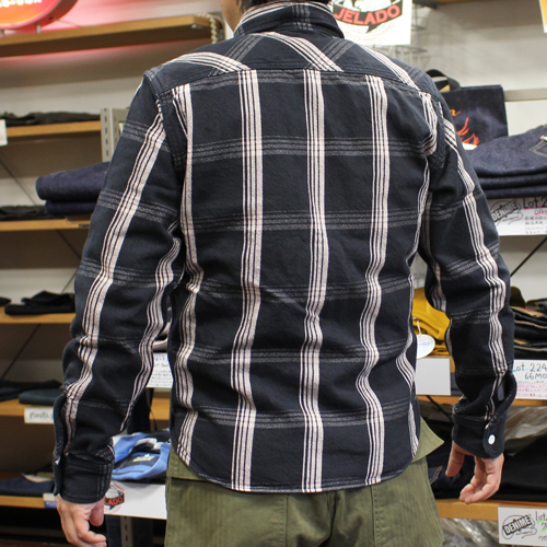 JELADO(ジェラード)ネルシャツ(ユニオンワーカーシャツ)ショート丈