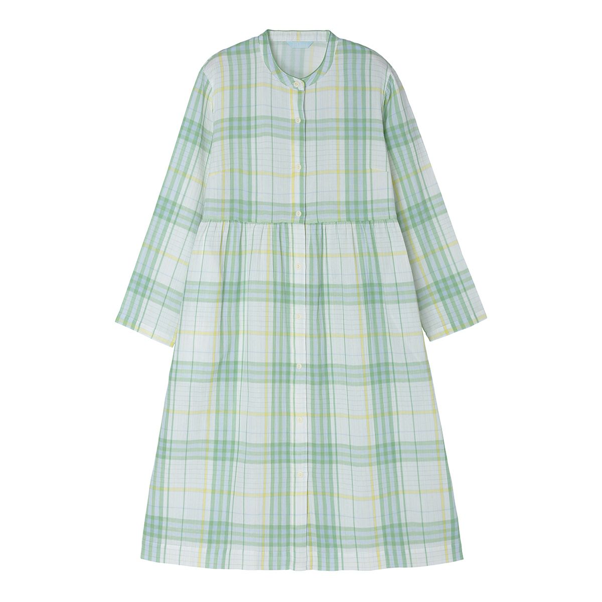 Wガーゼラインチェック[長袖ナイティ] | KID BLUE OFFICIAL ONLINE STORE