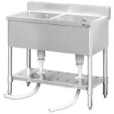 業務用ステンレス二槽シンク 高さ800mm – 厨房用品/厨房機器の