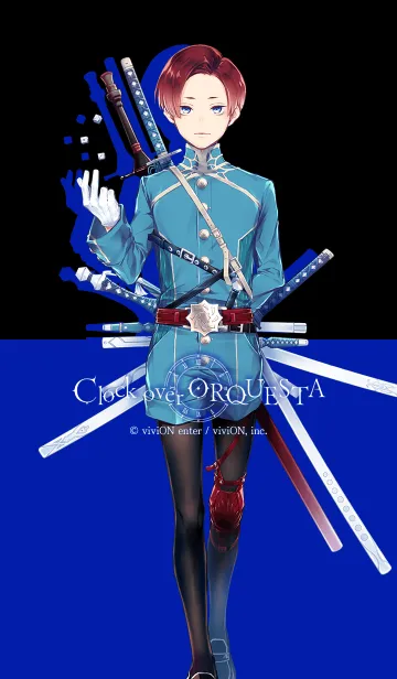 Clock over ORQUESTA 榊 八色ver.のLINE着せ替え｜画像、情報など