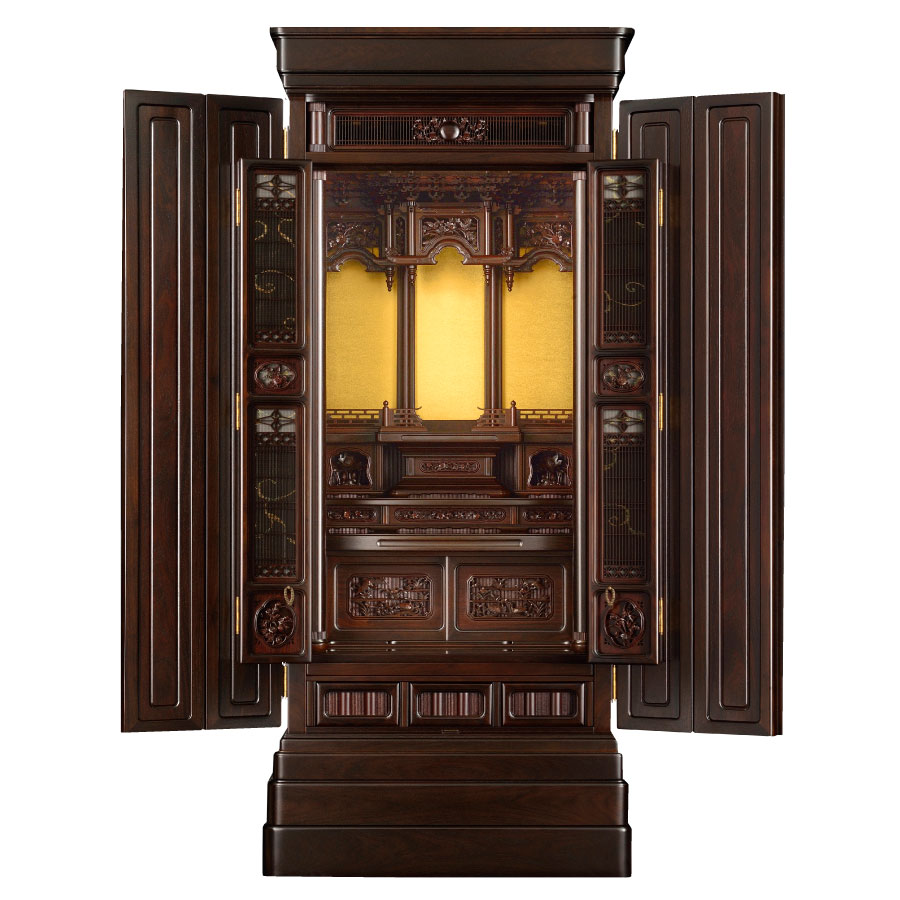 京雅」京型 胴長 | 徳島県産オリジナル唐木仏壇 | 岸佛光堂 － 岡山県