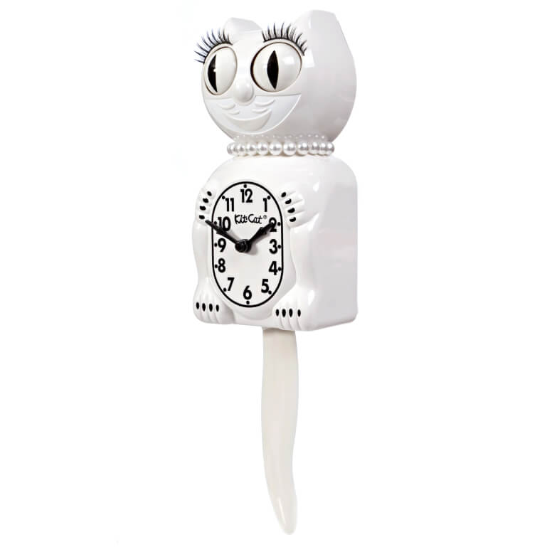 White Lady Kit-Cat Clock | Classic 15.5