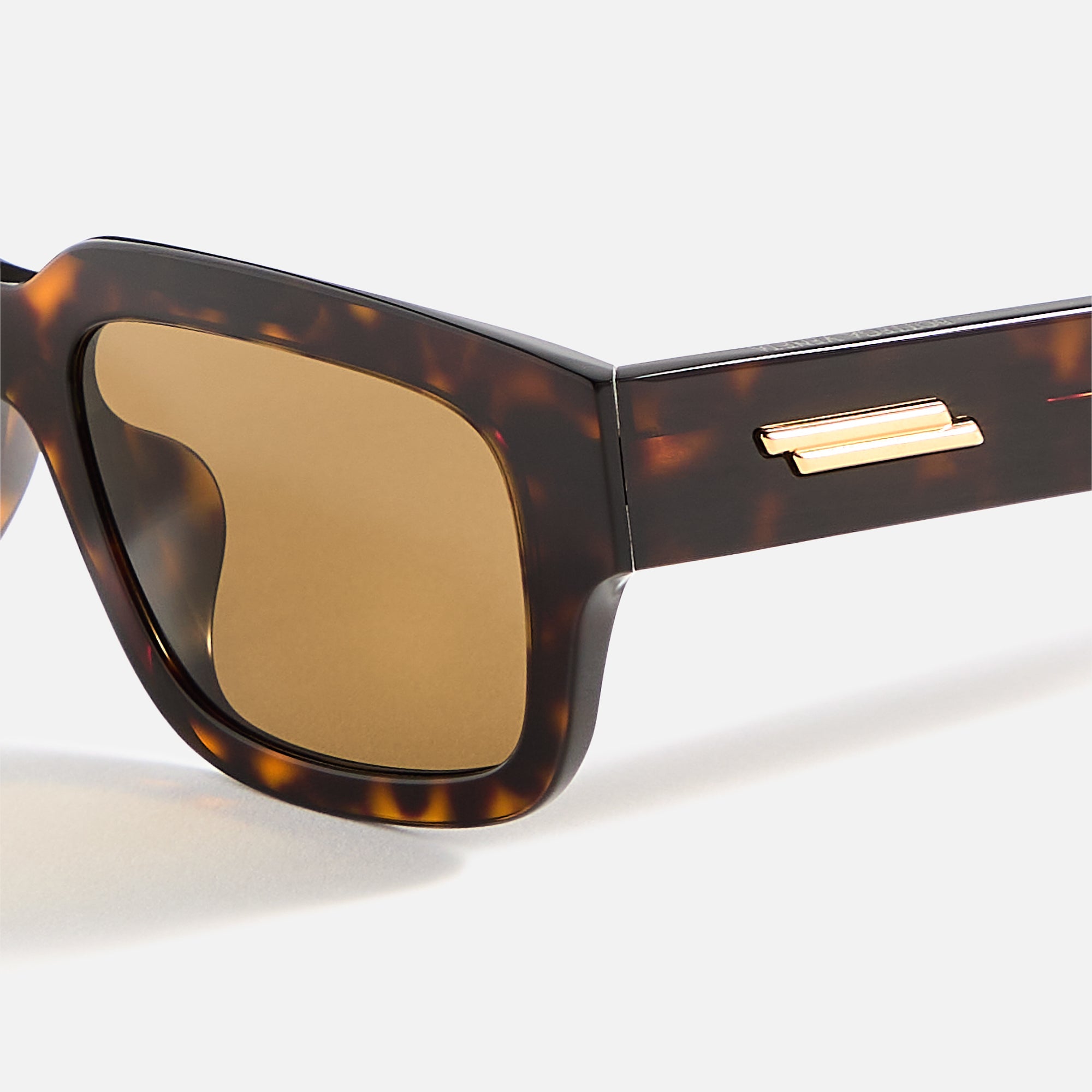 Bottega Veneta Rectangular Frames - Dark Havana – Kith
