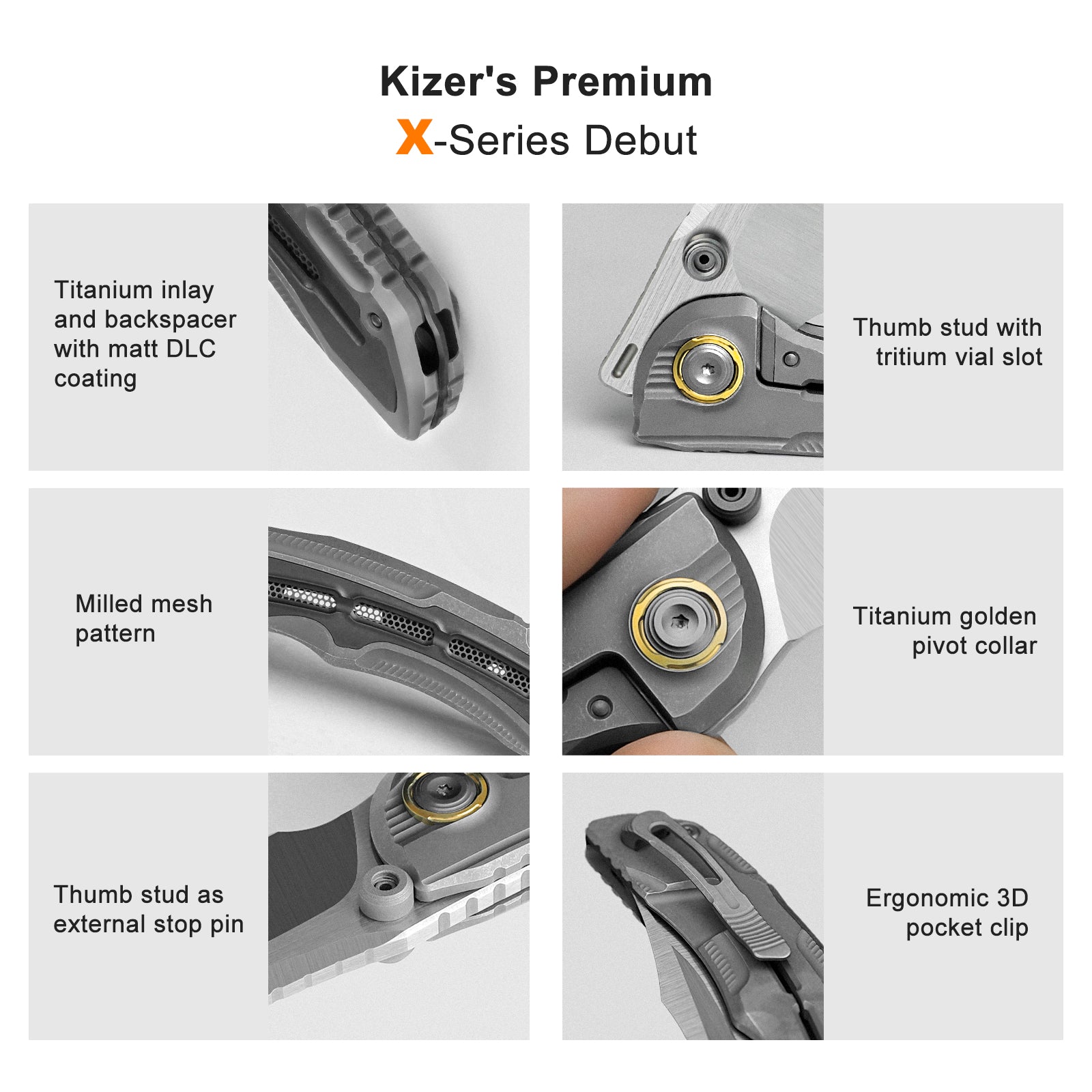 SILVERWING | S90V | Titanium | Limited | ZX-FK01A2 | KIZERX®