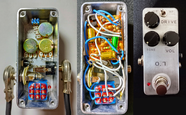 BOSS SD-1 Keeley 5star GE MOD の自作: kjc_guitar