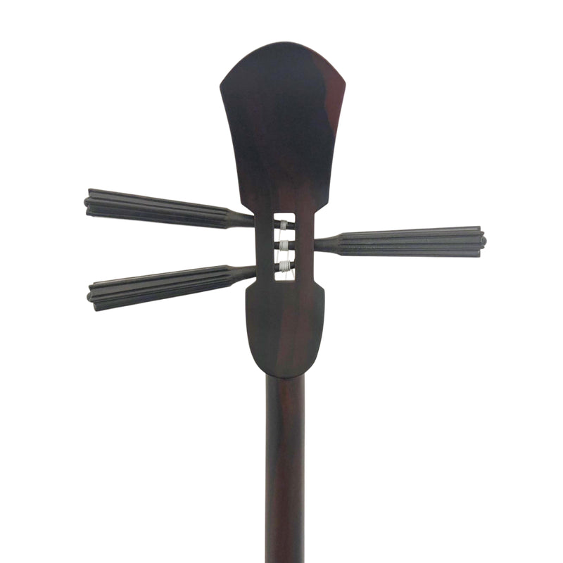 KS-200 与那城型 黒檀(カマゴン) 上等本張り KSレザーカービング 黒木