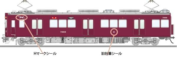 阪急7000系がフルマルーンに！ 神戸線高架延伸線90周年で『記念列車