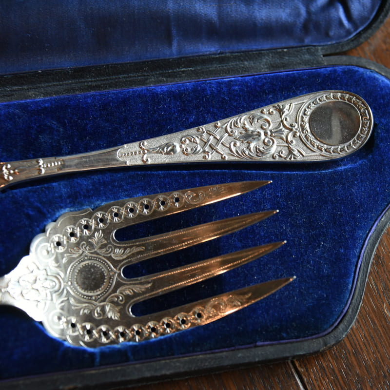 Victorian ケーキサーバー&フォーク /TAW198C – 神戸アンティーク