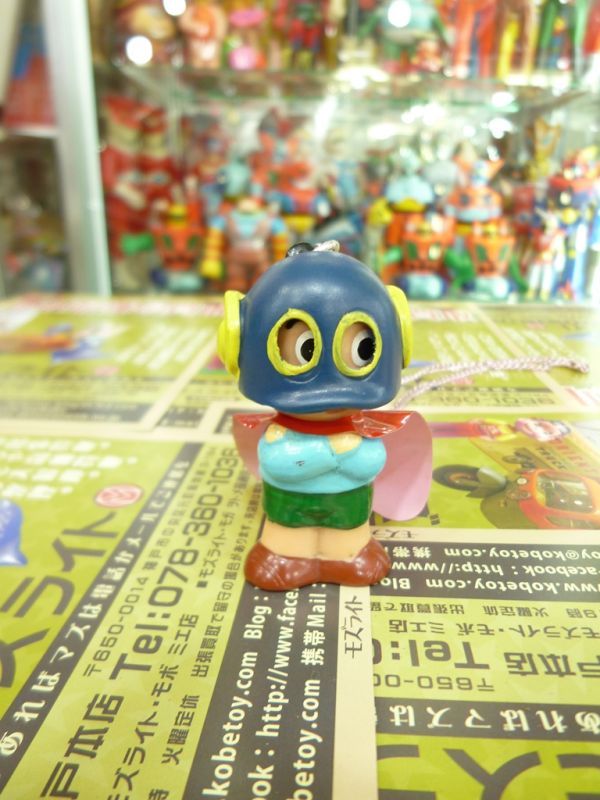 不二家 パーマン1号 ソフビ ペンダント - 昔のおもちゃ買取専門店