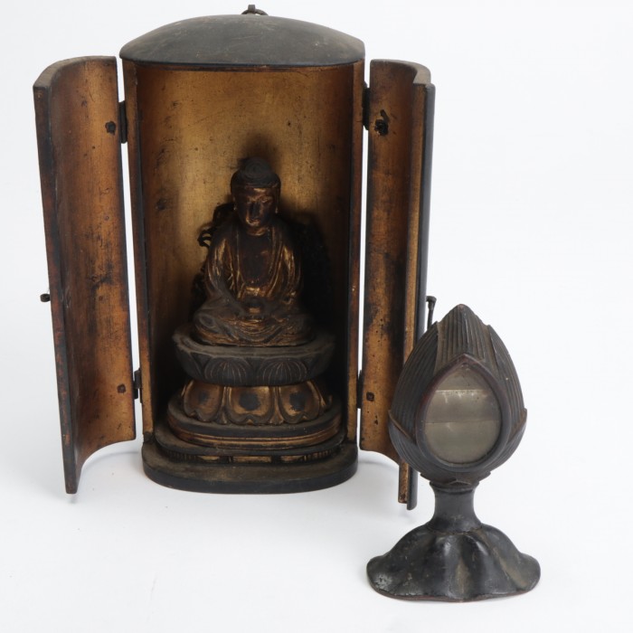 ◇厨子仏 阿弥陀如来坐像、舎利容器 舎利塔◇古美術久田新入荷情報