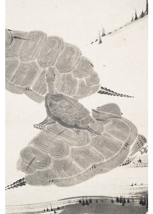 伊藤若冲 親子亀図 | 古美術瀬戸