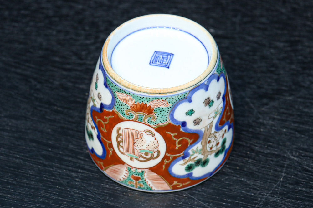 縁起物の絵柄が映える古伊万里の向付 DC7936 在庫7個 – 古福庵