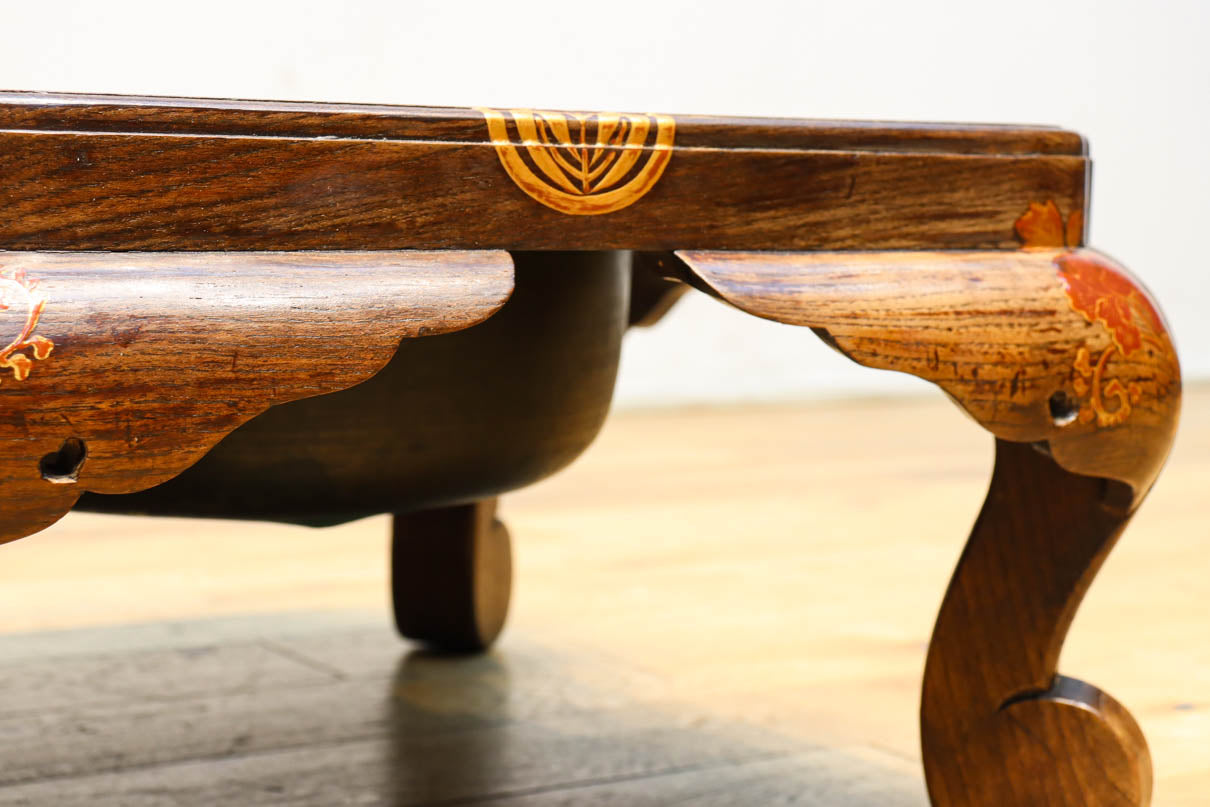 花絵柄模様の蒔絵が美しい大名火鉢 DC8829 在庫1個 – 古福庵