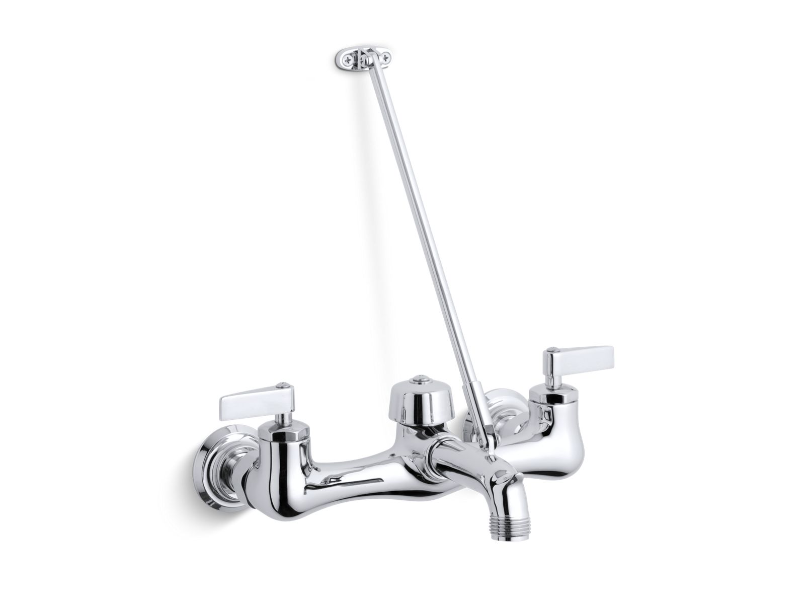 K-8907-CP | Kinlock™ Double lever handle service sink faucet with