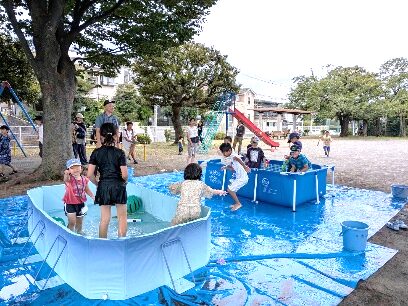 公園で水遊び】125名程のご参加ありがとうございました! | 小雀町内会