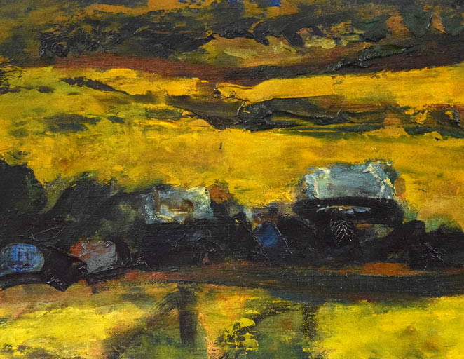 田辺三重松「駒ヶ岳初夏（函館）」油絵・F30号 絵画買取・販売の小竹美術