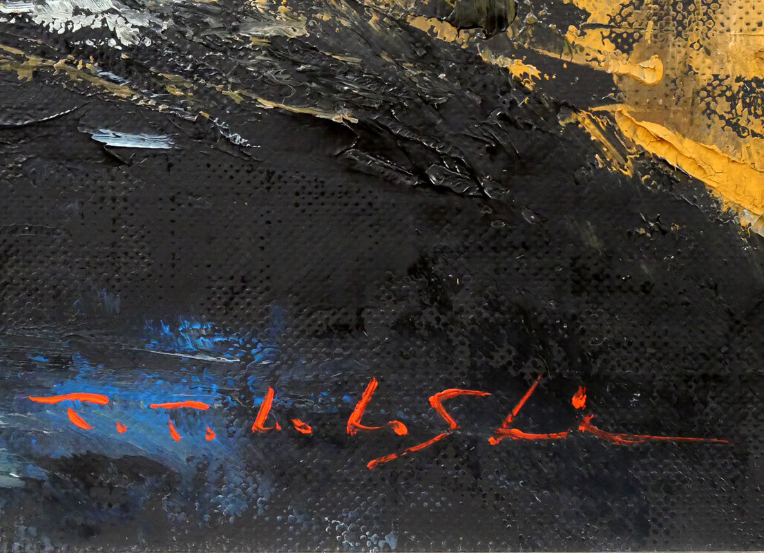 高橋哲夫「スペインの路地裏」油絵・F12号 絵画買取・販売の小竹美術