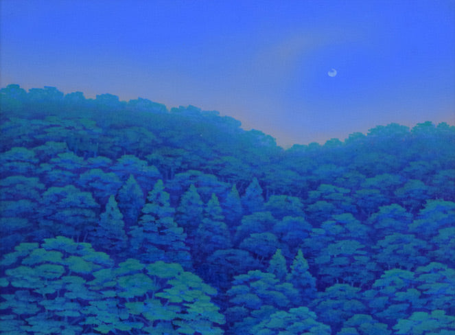 富谷一明「汀」油絵・F8号 絵画買取・販売の小竹美術