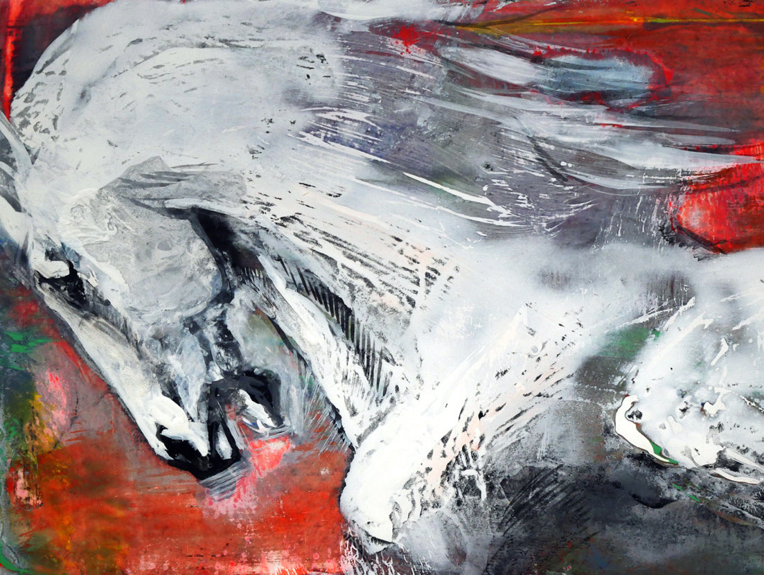 十時孝好「UMA95－6（馬）」油絵・SM 絵画買取・販売の小竹美術