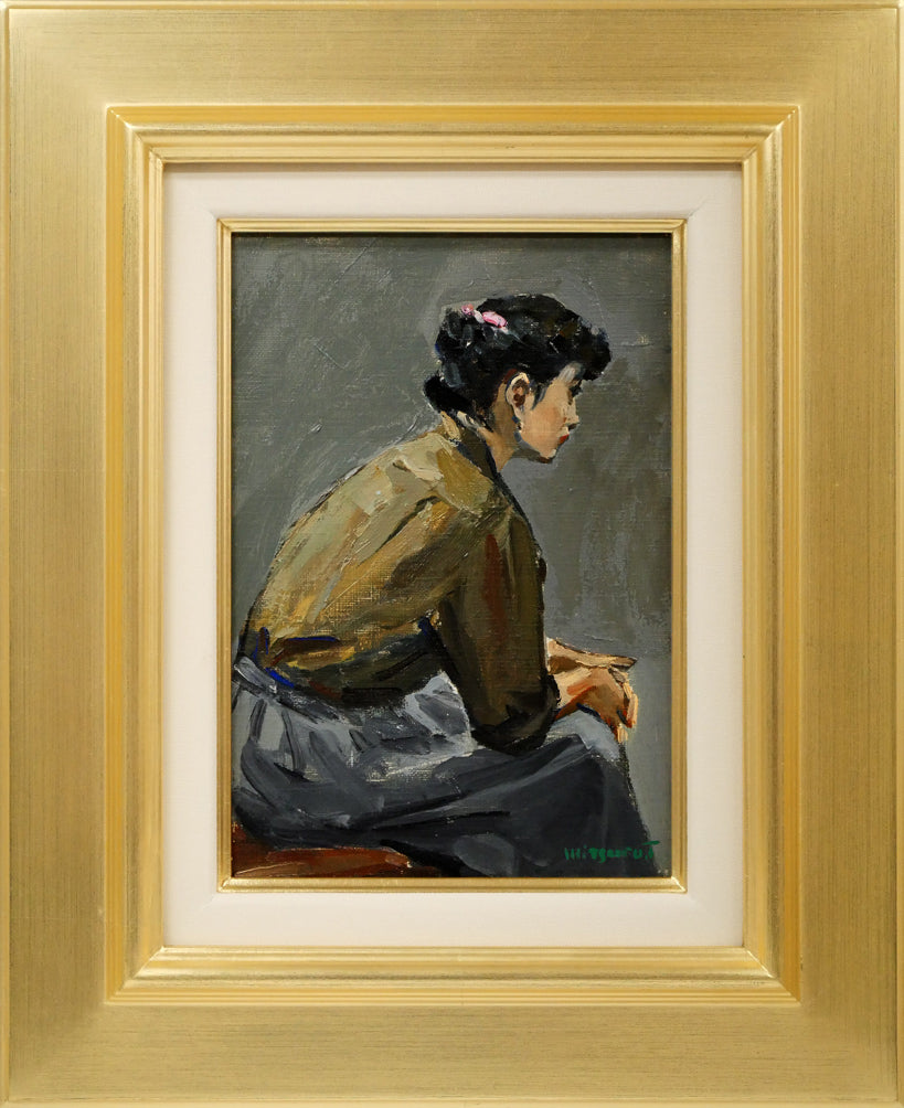 田中良「斜里岳」水彩画・5号 絵画買取・販売の小竹美術