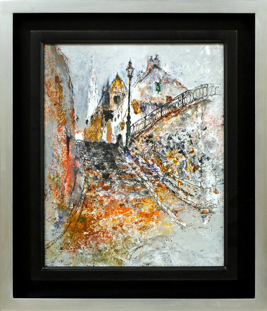 竹内徹 『白馬五竜への道』 絵画 油彩画 サイン F8 油絵 竹内徹 『白馬