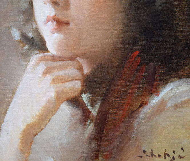 上尚司「娘」油絵・SM 絵画買取・販売の小竹美術