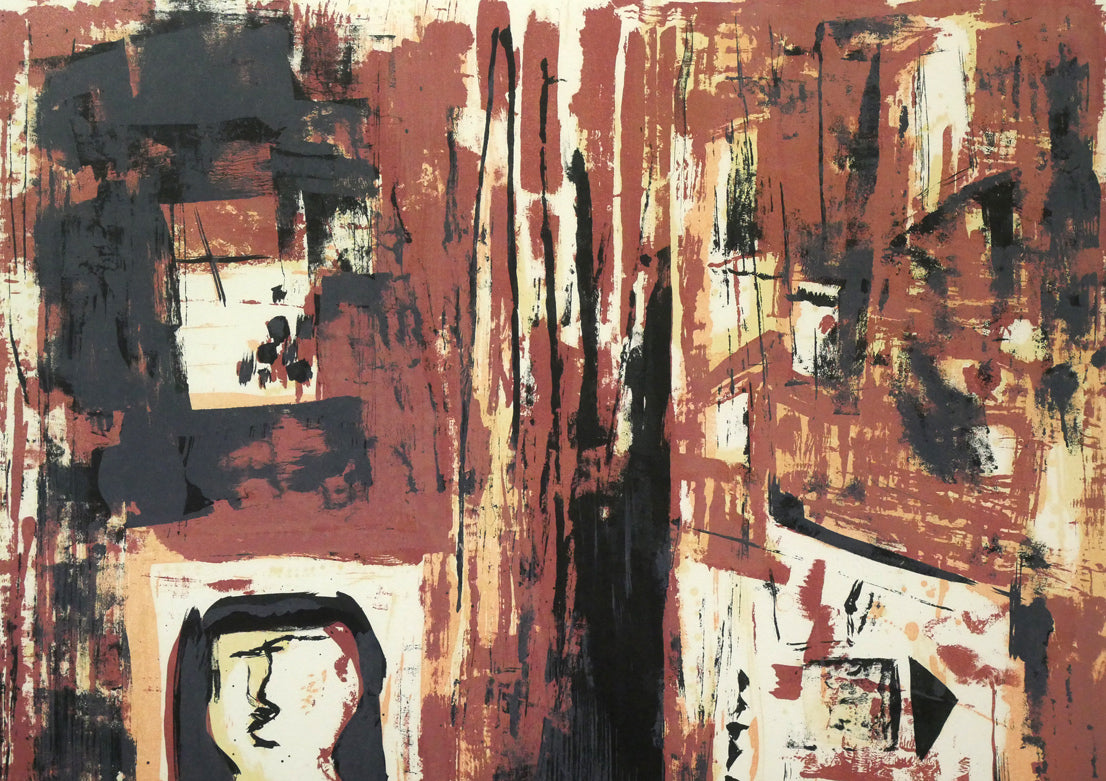 脇田和「窓」リトグラフ 絵画買取・販売の小竹美術