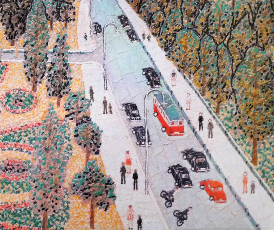 山下清「スイスの町」リトグラフ 絵画買取・販売の小竹美術