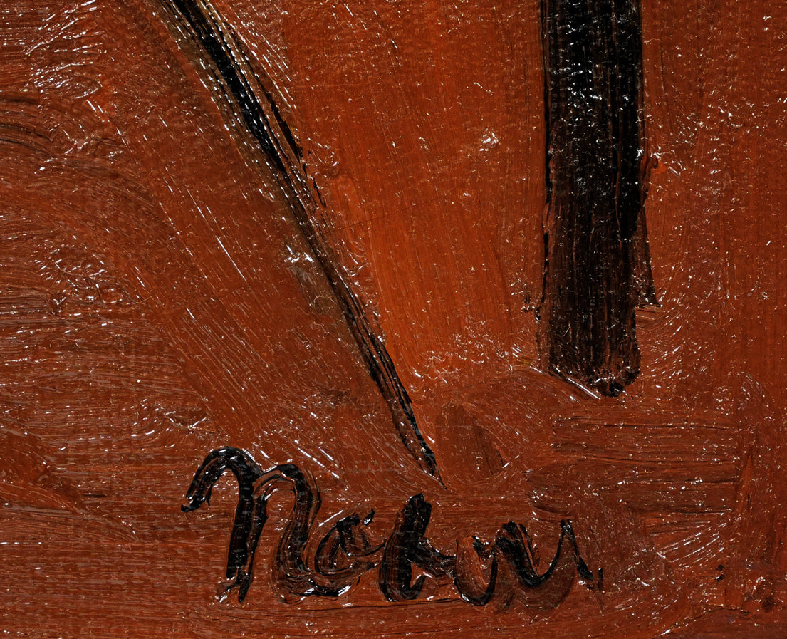 八木伸子「ひまわり」油絵・F6号 絵画買取・販売の小竹美術