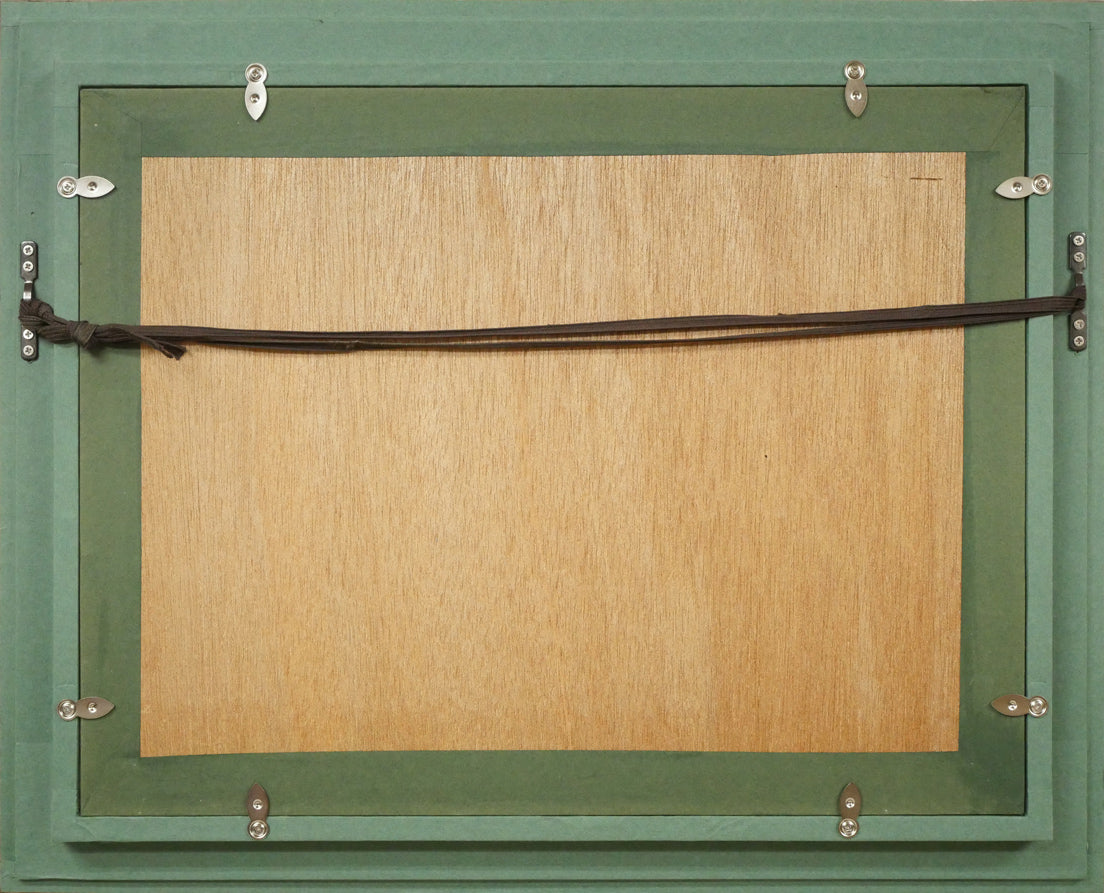 浅田薫「オンフルール港（フランス）」油絵・F4号 絵画買取・販売の