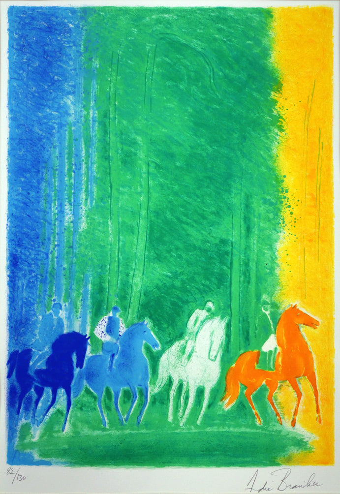 アンドレ ブラジリエ（Andre Brasilier）「フーの森」リトグラフ 絵画