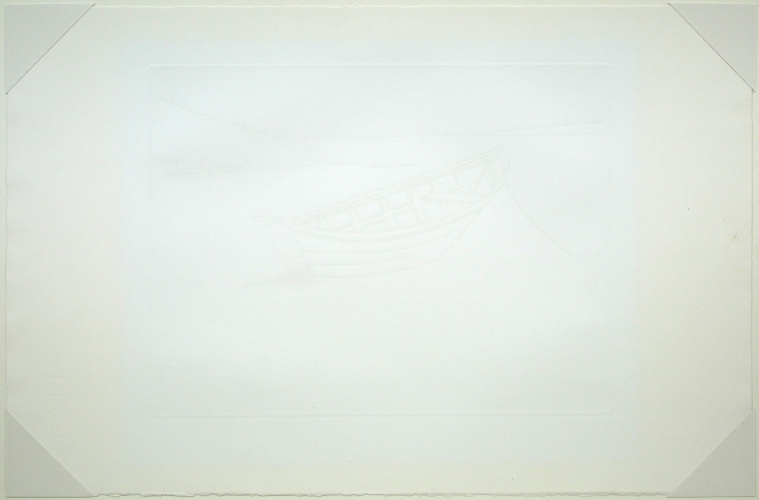 ベルナール ビュッフェ（Bernard BUFFET）「平底漁船」ドライポイント