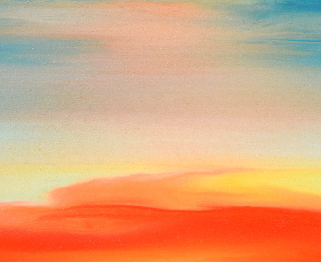 鎮西直秀「サバンナの神々・キリン」油絵・S0号 絵画買取・販売の小竹美術