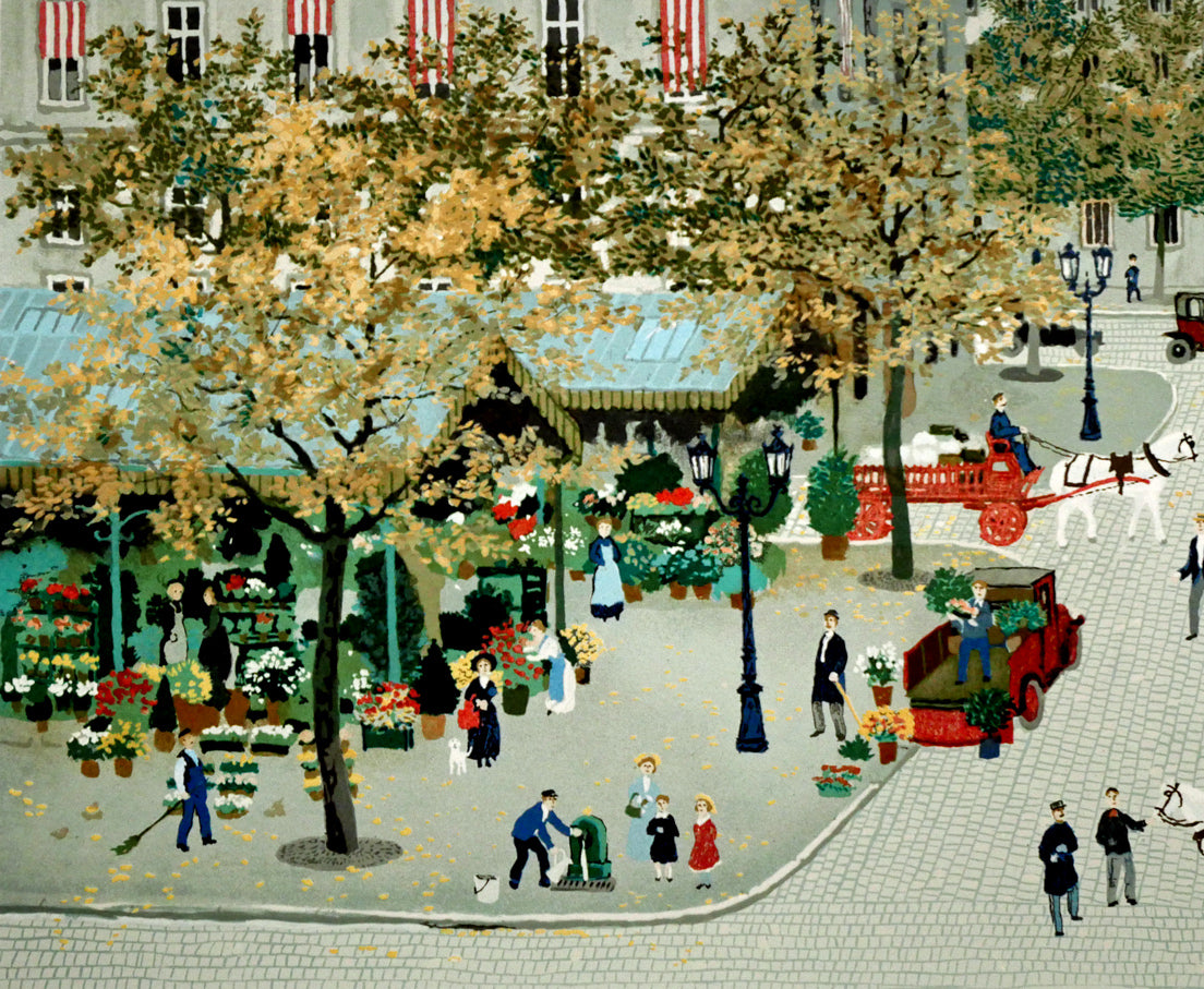 ミッシェル ドラクロワ（Michel DELACROIX）「花市場（フラワー